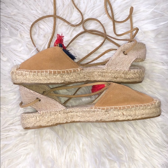 Soludos Suede Tassel Lace Up Espadrille - Picture 6 of 11